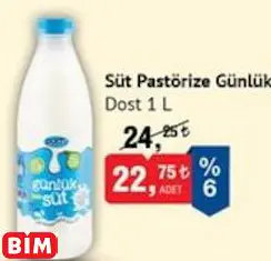 DOST SÜT PASTÖRİZE GÜNLÜK DOST SÜT PASTÖRİZE GÜNLÜK
